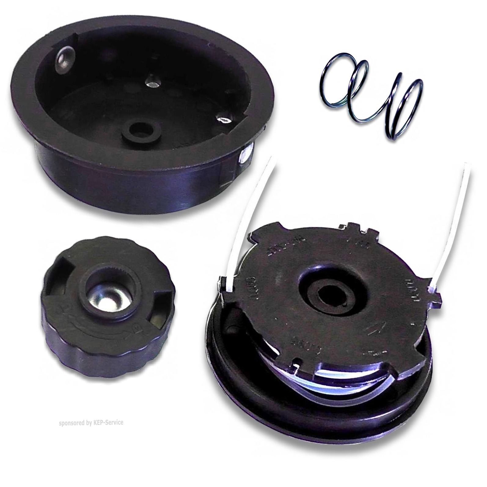 kompl. Fadenkopf Fadenspule Motorsense Einhell BGPT 2538 Mr Gardener