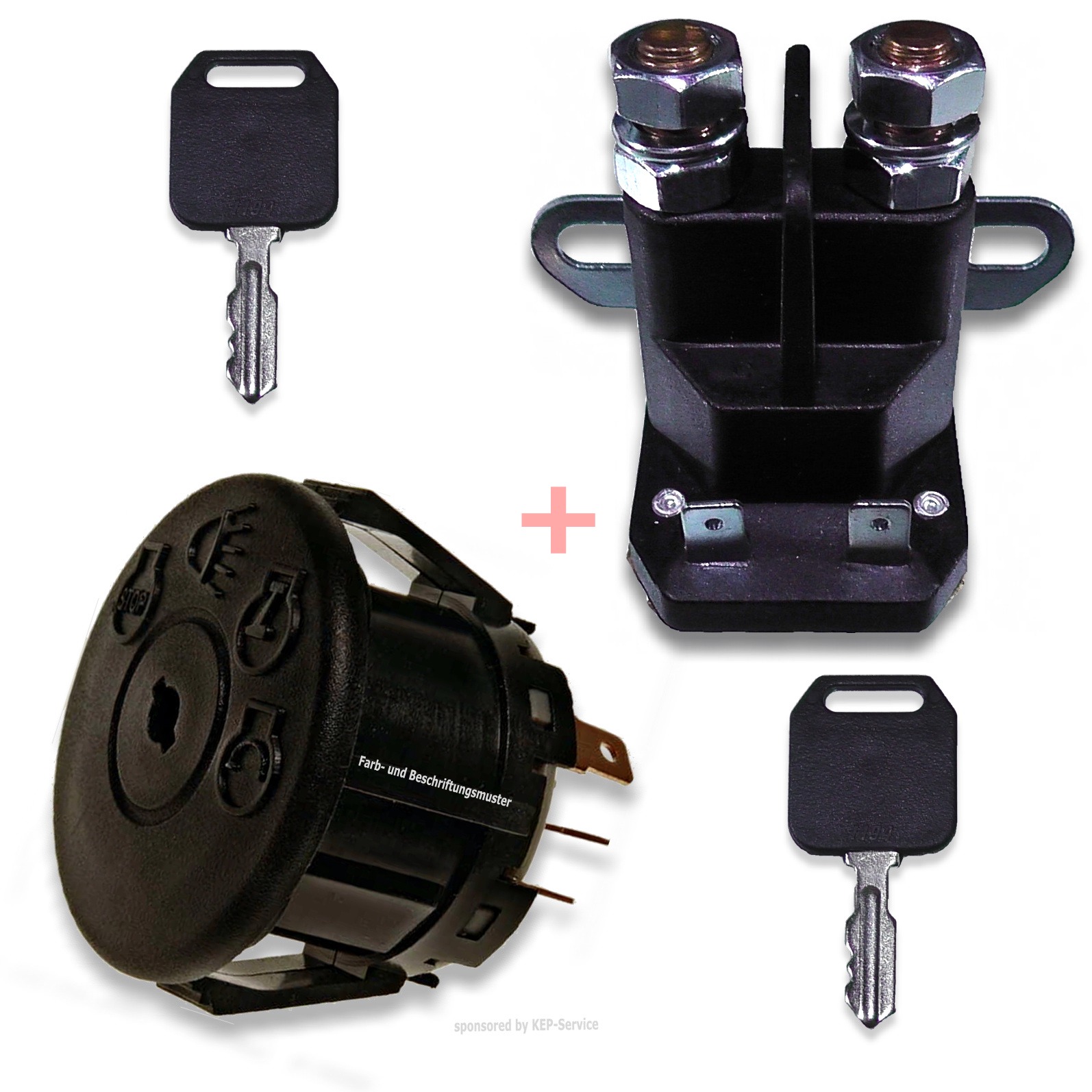 SECURA Zündschloss 7-Polig Für Husqvarna R318 Rasentraktor - Inklusive Schlüssel